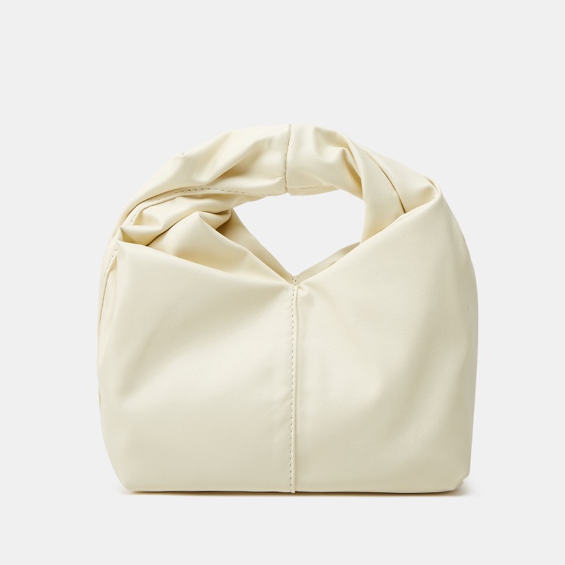 Stylish twist square bag, solid color top clutch bag, simple and versatile commut