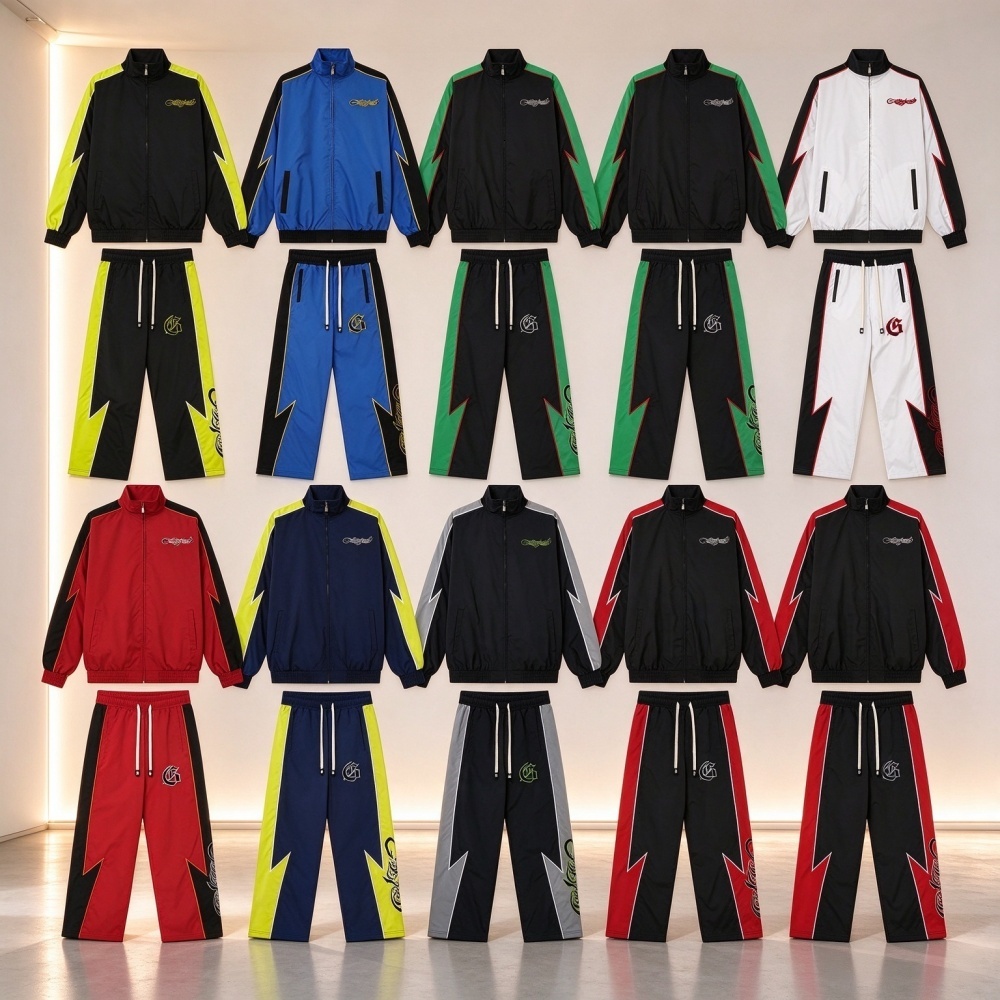 Gdspd mens tracksuit designer women longsleeve sweatshirt High quality embroidery zip up cardigan outdoor joggers sweatpants Leisure pantalon windbr