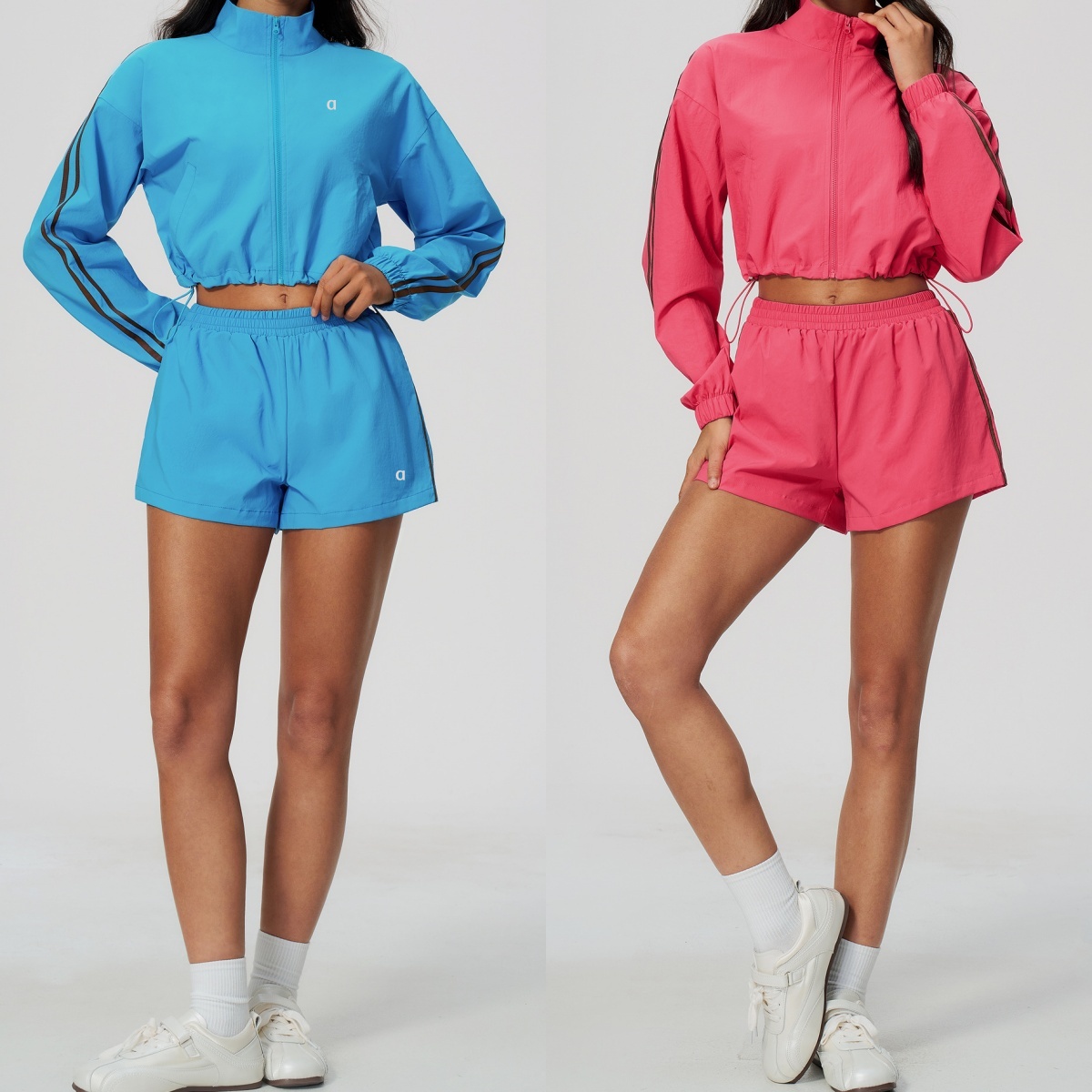 3038AO 3D Silver Stand-Up Collar Sports Jacket Breathable Moisture-Wicking Running Shorts with Quick-Dry Fabric Casual Fitness Short Jacket Sports S