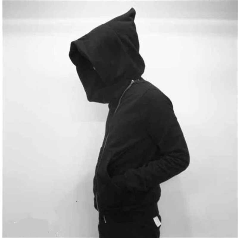 Plus oversized hooded Size Men's Hoodie Men's Hoodies Sweatshirts New Mens Zipper Cardigan Harajuku Black Sports Shirt Hip Hop Style Skate