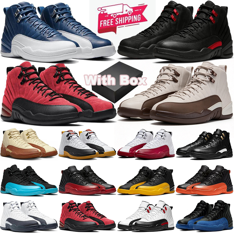 with box Free Shipping 12 12s Basketball Shoes Mens Trainers Playoffs University Gold Blue Twist Gamma Blue Men Designer Outdoor Sports Sneakers hot