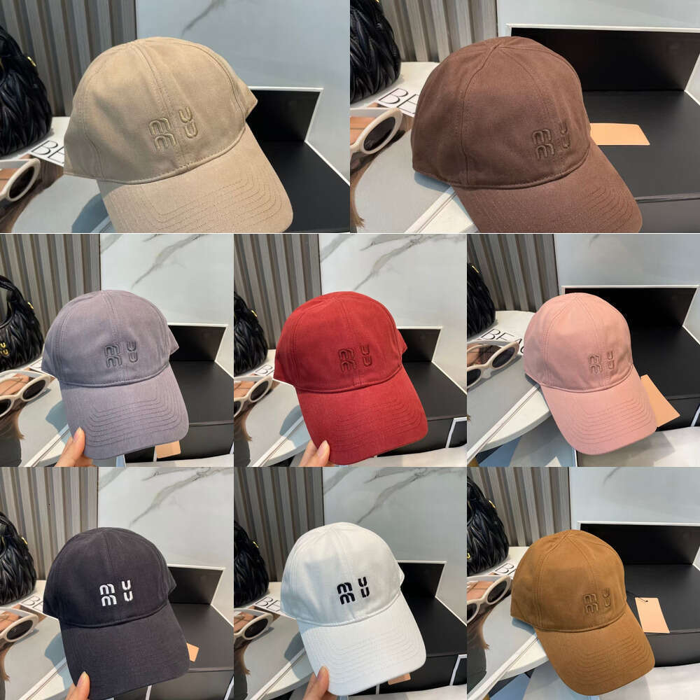 miummi hats designer hats Hat female designer hats luxury baseball caps embroidered summer fashion baseball caps men's casual hats classic truc