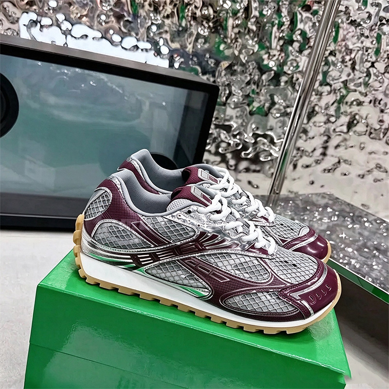 designer shoes orbit Top Quality Designer Runner Sneaker Casual Women Men Trainers Metal Leather Mesh Nylon Fabric Sneakers Green Blue White Black S