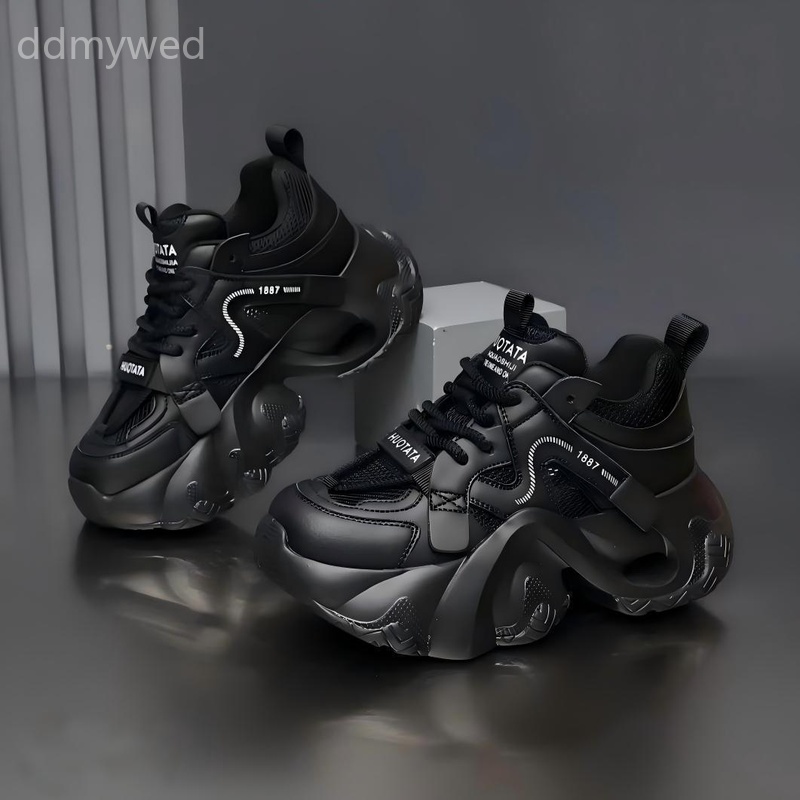 2026 Spring Women Chunky Sneakers Retro Dad Shoes Breathable Mesh Platform Casual Footwear