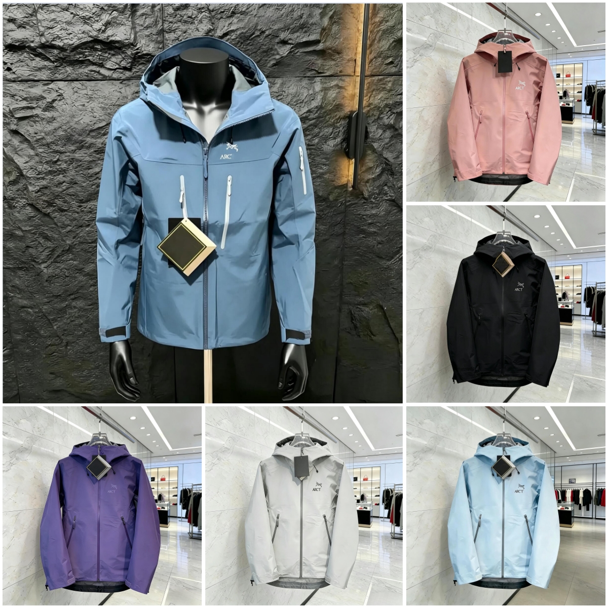 Arcteryxlynessitys jacket Designer Luxury Men Women Hard Shell Zip Up Outdoor Windproof Waterproof Goretex Jacket Trend High Quality arcs jacket Win
