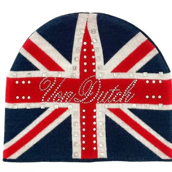 Luxury Cap Brand Designer Hat Luxury Cap Brand Designer Hat Star Flag Knit Beanie Y2k Rivet Rhinestone Pullover Street Punk Versatile Ear Warmer Hat