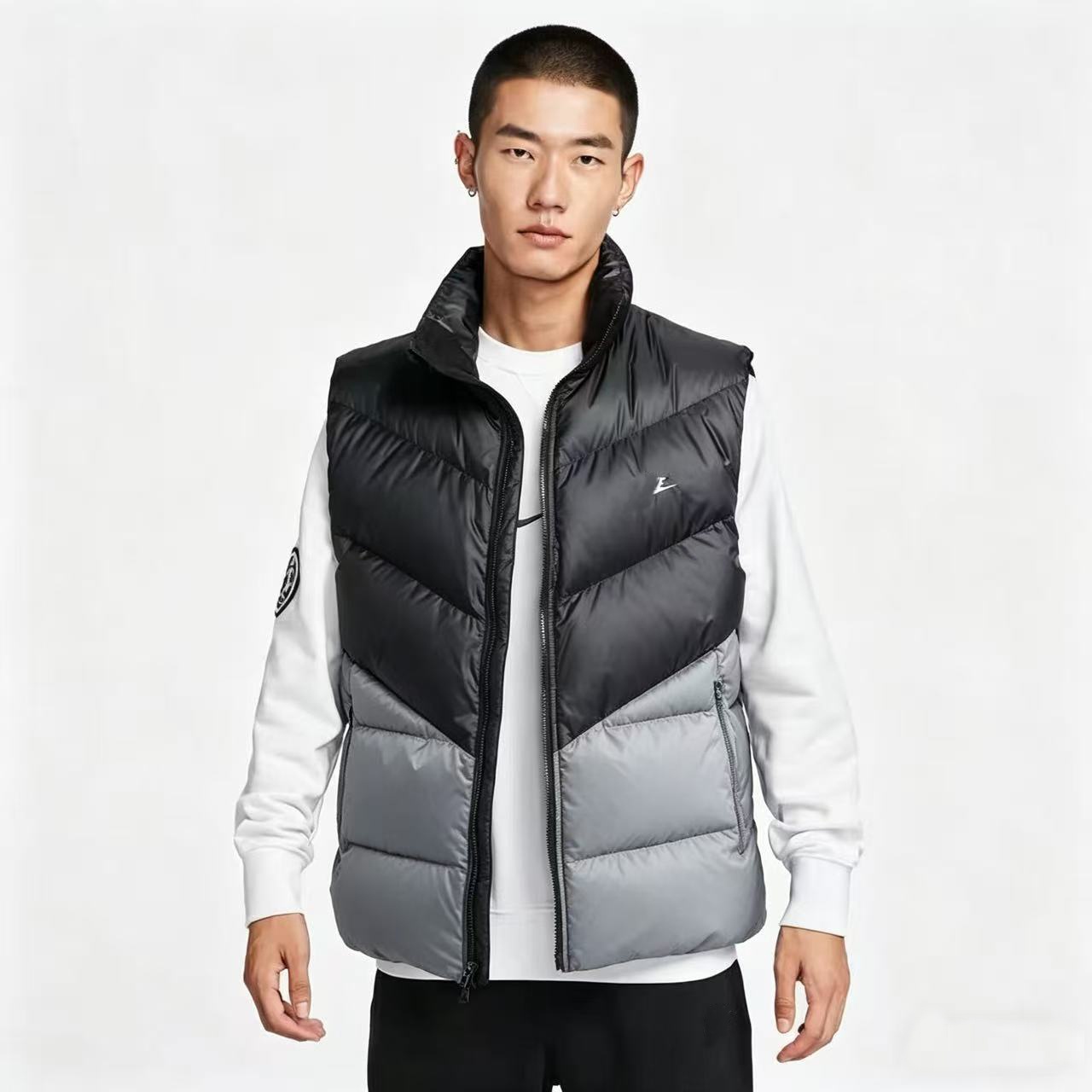 Autumn Winter Men's Women's stand collar Vest Warm Sleeveless Vest Windproof Wear Cotton Jacket Couple Jacket