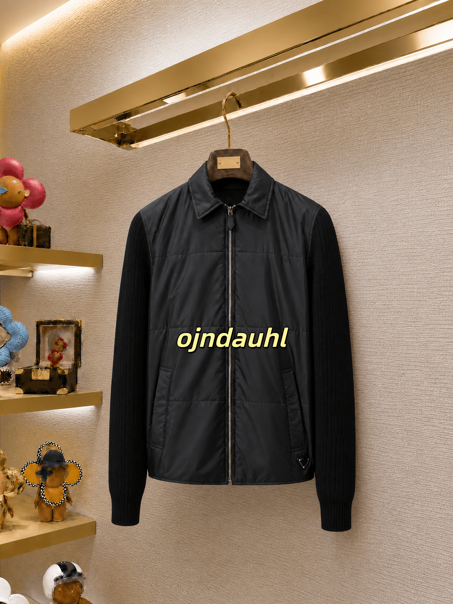 jacket Designer Jacket Men's Jacket Nylon Spliced Jacket Knitted Cotton Jacket Long Sleeve Zip Casual Jacket Lightweight Multi-functional Jacke