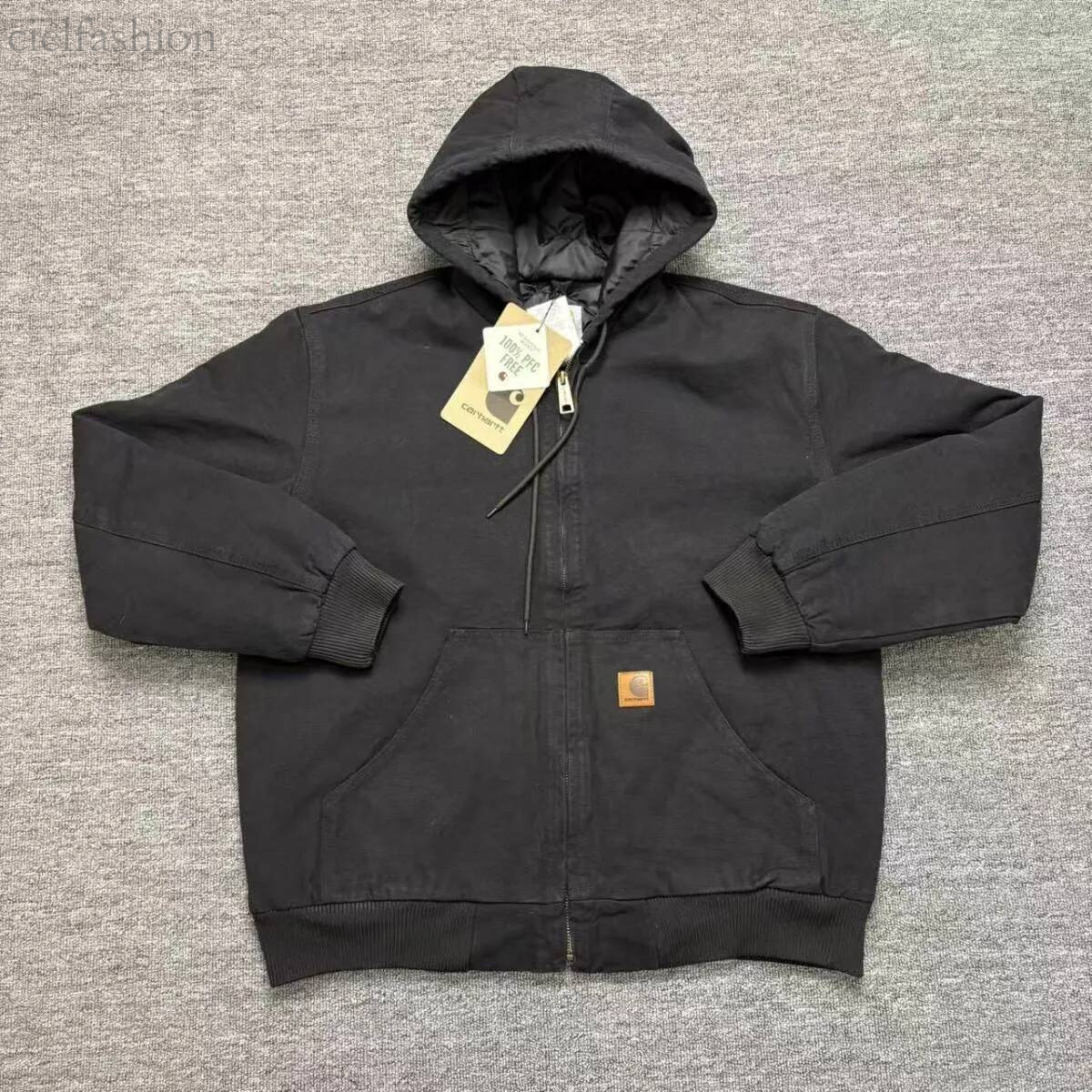 carharttnessity Inspired Designer Vintage Windbreaker Homme Doudoune Cardigan Sweatshirt Mens Classic Detroit Streatwear Carhatterlys Jacket Men daa