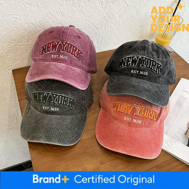 New Washed Duckbill Women Vintage Versatile Ins Trendy Summer Letter Distressed Baseball Cap With Wide Brim For Sun Protection
