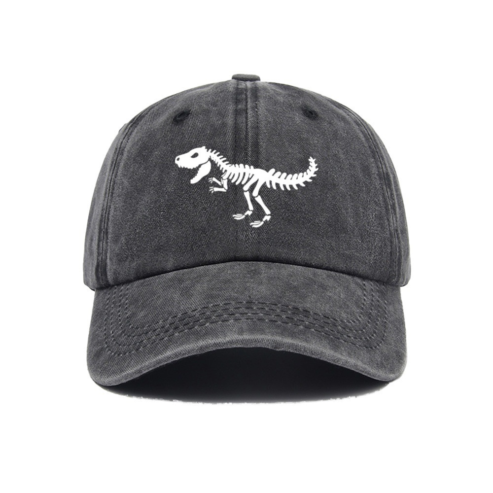 Luxury Cap Brand Designer Hat New Dinosaur Print Baseball Cap, Washed Fashion Cotton For Men And Women, Casual Duckbill Cap Luxury Cap Brand Designe