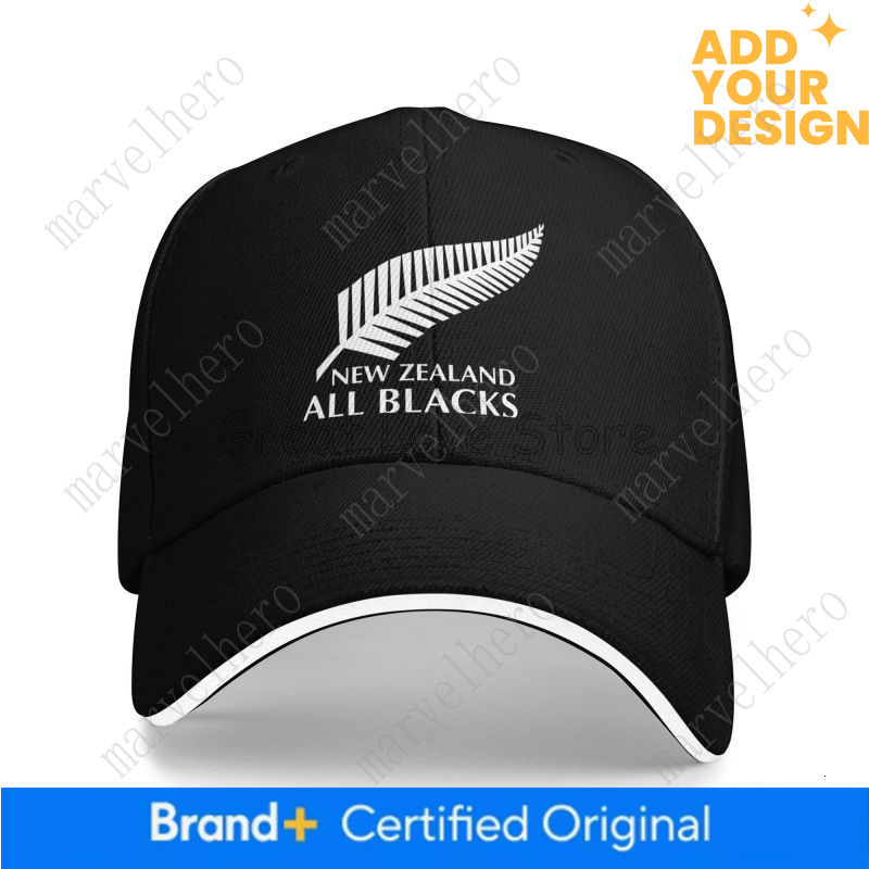 New Zealand All Blacks Print Sandwich Baseball Cap Men Hip Hop Bucket Hat Summer Sun Dad Hats Women Adjustable Snapback Caps