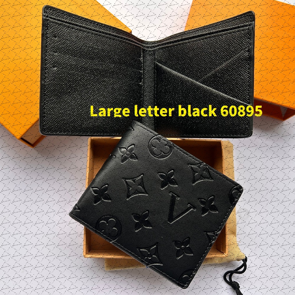10A Genuine leather Designers Men wallets flower card holder women fashion plaid style purse mens Clutch wallet luxurys Man Bags with box and dustba