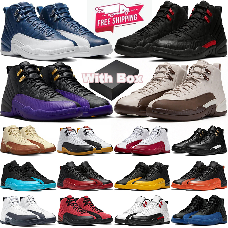 with box Free Shipping 12 12s Casual Shoes Mens Trainers Playoffs University Gold Blue Twist Gamma Blue Men Designer Outdoor Sports Sneakers hotsale