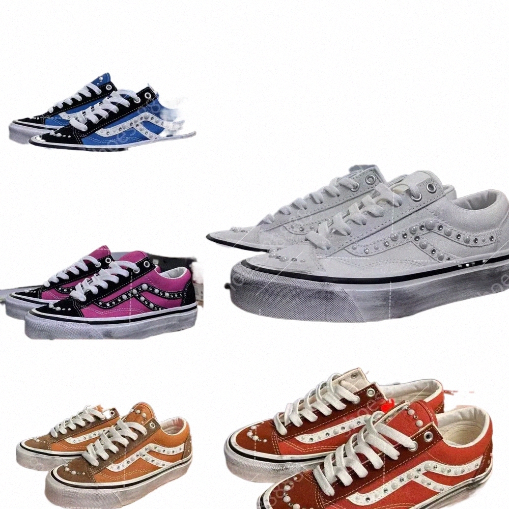 designer pearlized shoe pearl shoes knu old skools Souvenir sneakers Sport chaussures trainers for mens womens trainers d h gate luxury new R1hf#