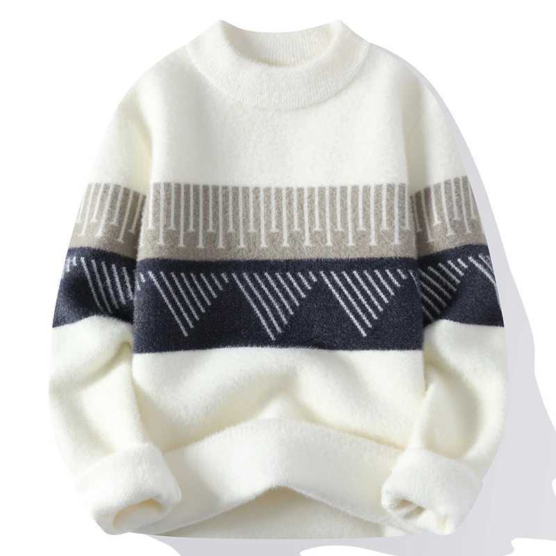 Cashmere Christmas Fall Sweater Mens Autumn Winter O Neck Men Pullover Tops Quty Male Pullover Sweaters Thick Warm Pull Homme M261016