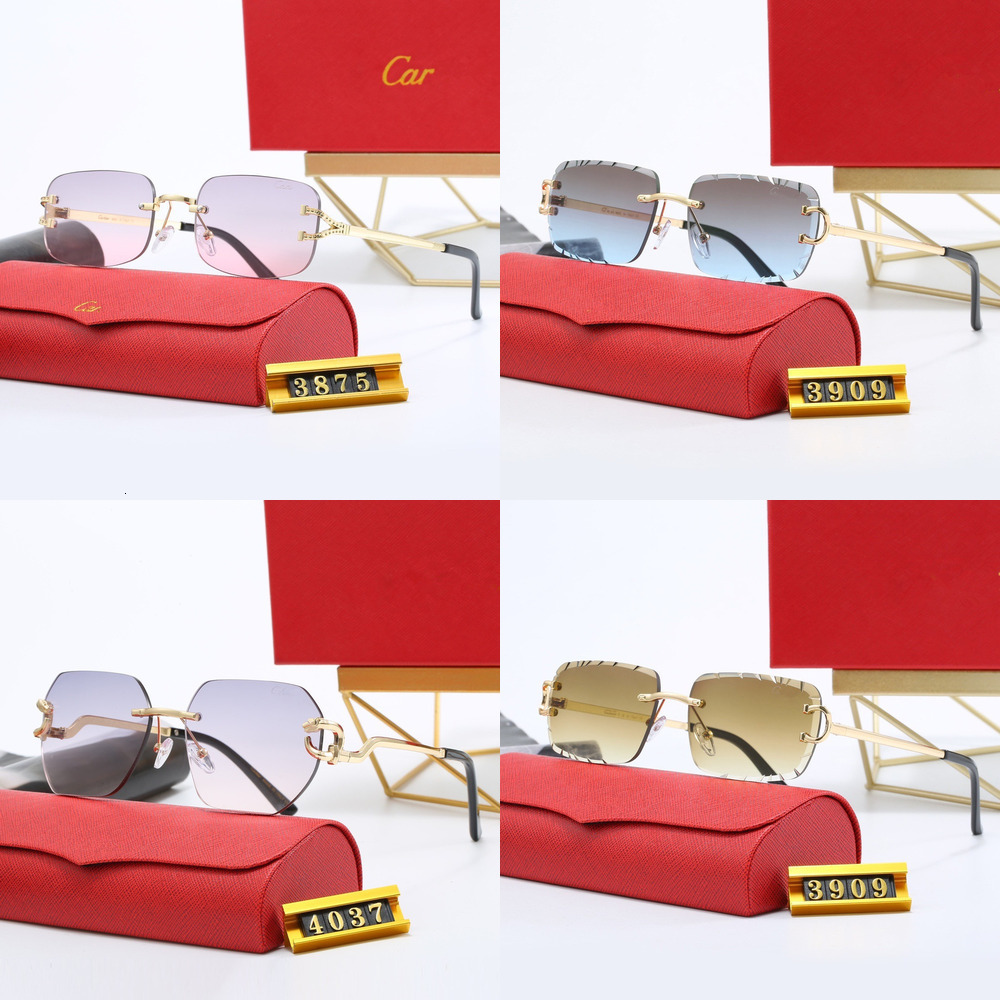 Carhtiier sunglasses design sunglasses Top polarized women's luxury sunglasses designer leopard head frameless wooden leg men's brand cart