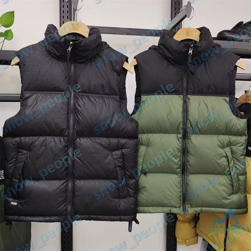Mens Winter 700 puffer coat vest Jackets Winter Vest New Zipper Coat Double-sided lamb Warm Cotton-Padded Jacket Men Womens Leisure Downs Coats Asia