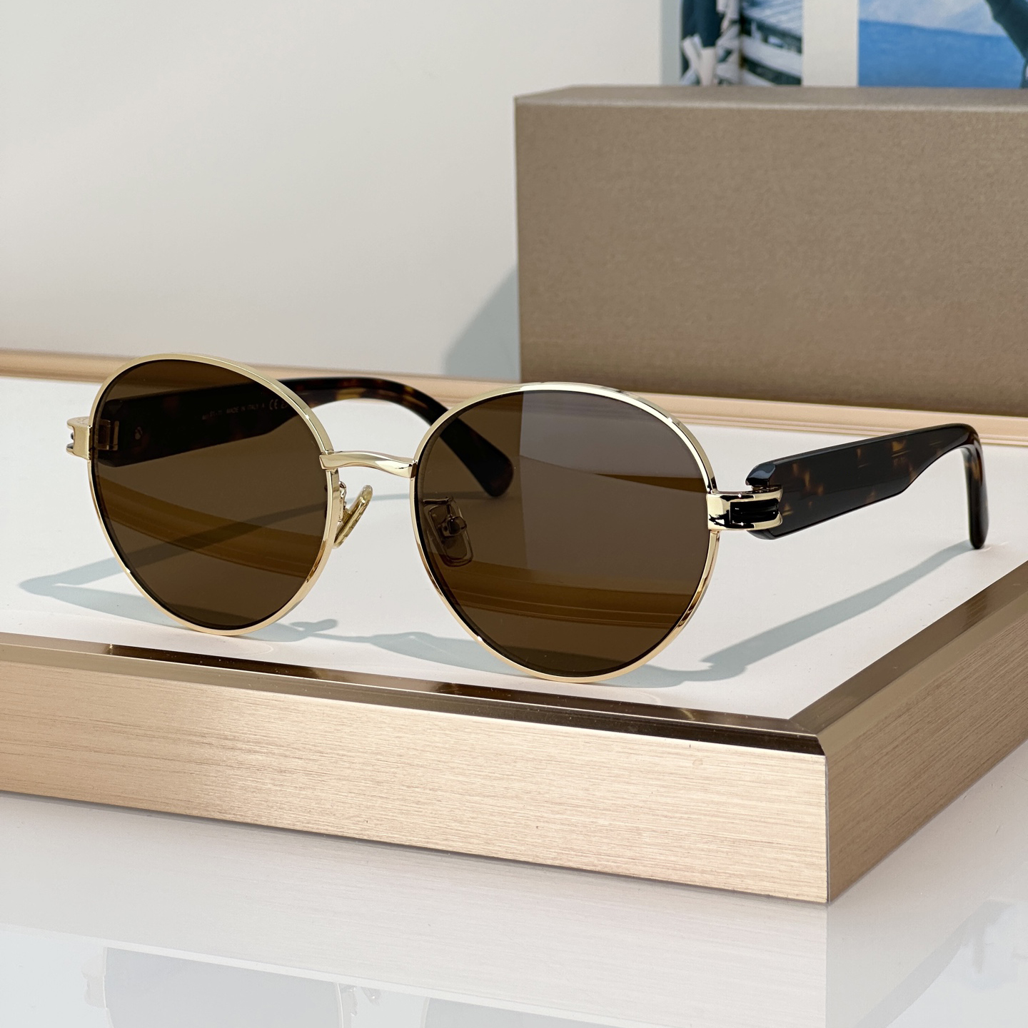 Sunglasses For Men Women Summer 40096 Popular Designer Stylish Outdoor Catwalk Leisure Style Anti-Ultraviolet UV400 Plate Oval Full Frame Glasses Ra