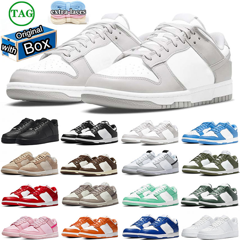 with box designer running shoes for mens womens White black Grey bule Low Trendy Board Shoes Lightweight sports trainers sneakers School