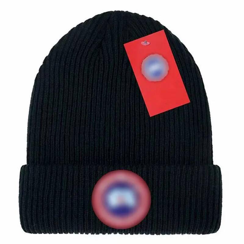 Designer luxury Canada temperament versatile beanie knitted warm Scarves letter pure colour design gift hat dust bag 17 colors very nice
