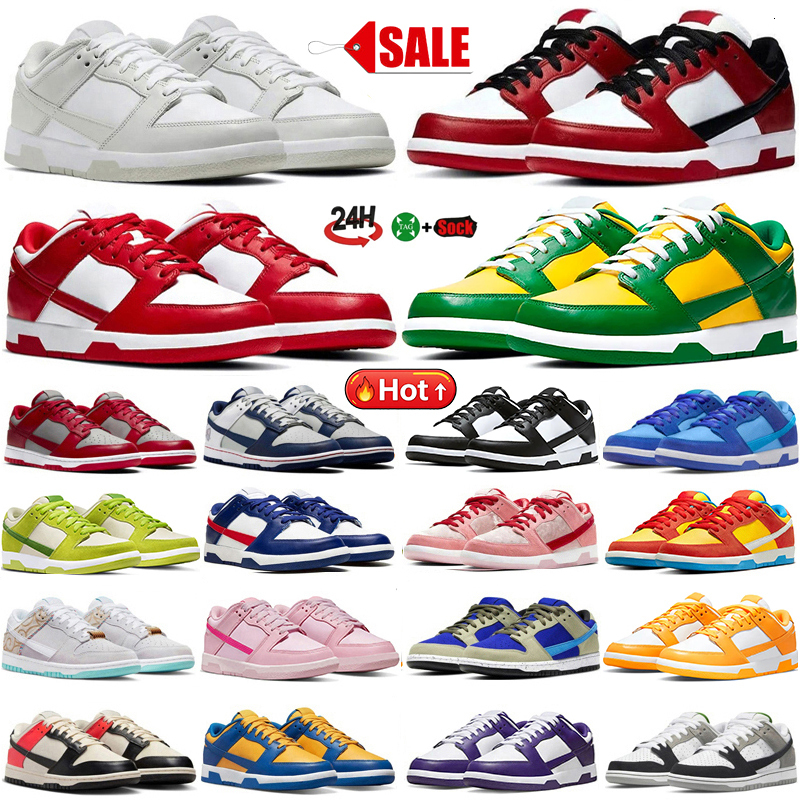 Designer Panda Low Mens Womens Sneakers Casual shoes White Black Triple Pink Grey Fog Olive Univeity Red UNC Chicago Green Purple Outdoor Sports Pla