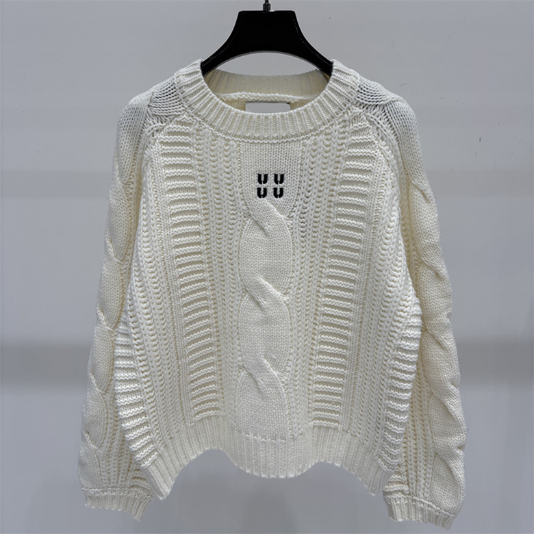 Designer Woman Minimalist Knit Shirt Letter Embroidered Versatile Long Sleeve Shirt Autumn Winter School Office Date Vacation Daily Casual Wear