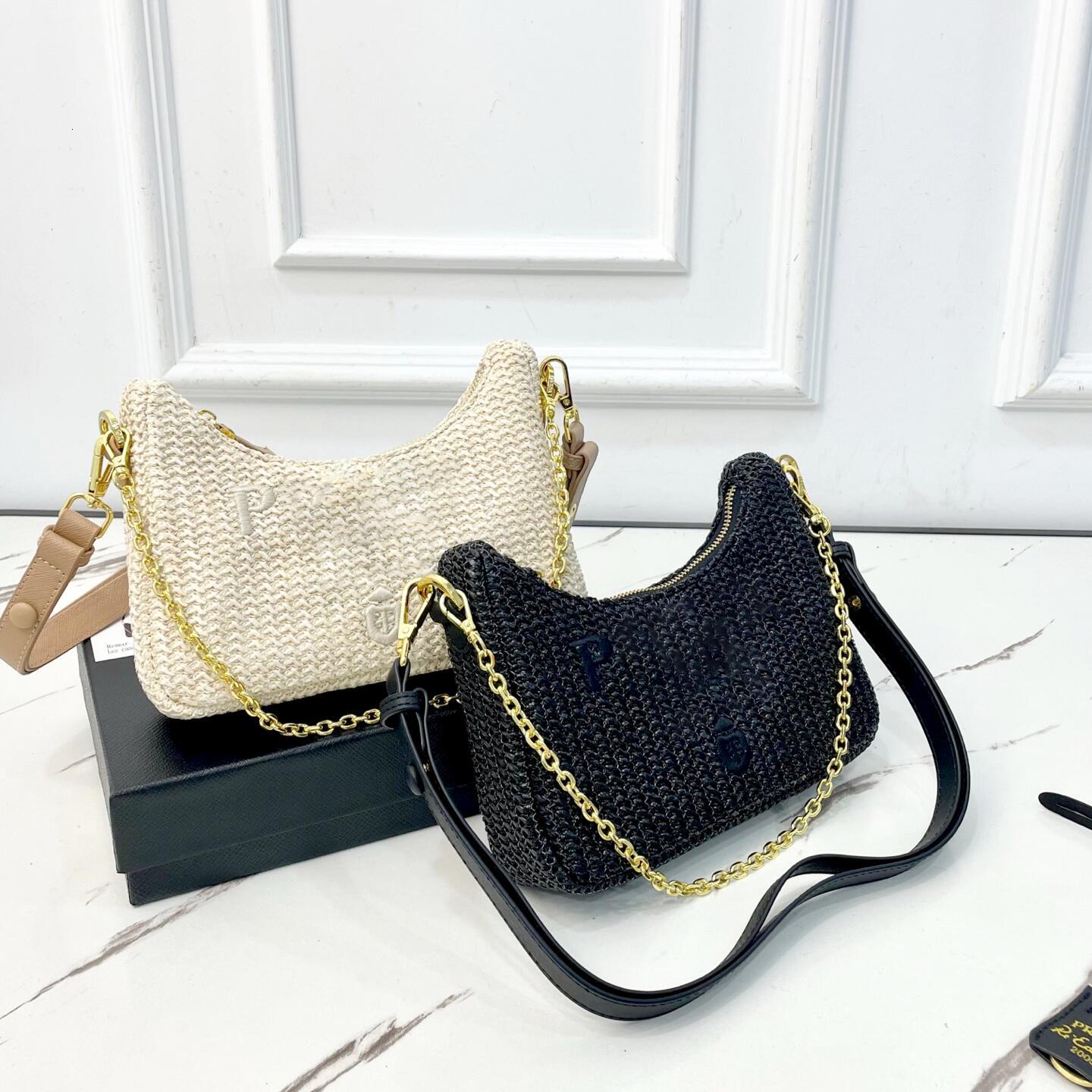 luxurys Designer crossbody Summer Straw Woven Bag Raffia Bucket Bags Shoulder Vacation Beach tote Womens Handbag travel weave Large Capacity Shoppin