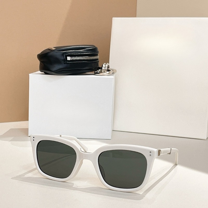 Shenzhen Factory Wholesale 2026 Newest GM shade Premium Acetate Foldable Square Sunglasses, White Rectangle Pocket Portable Shades, Custom Logo Lens