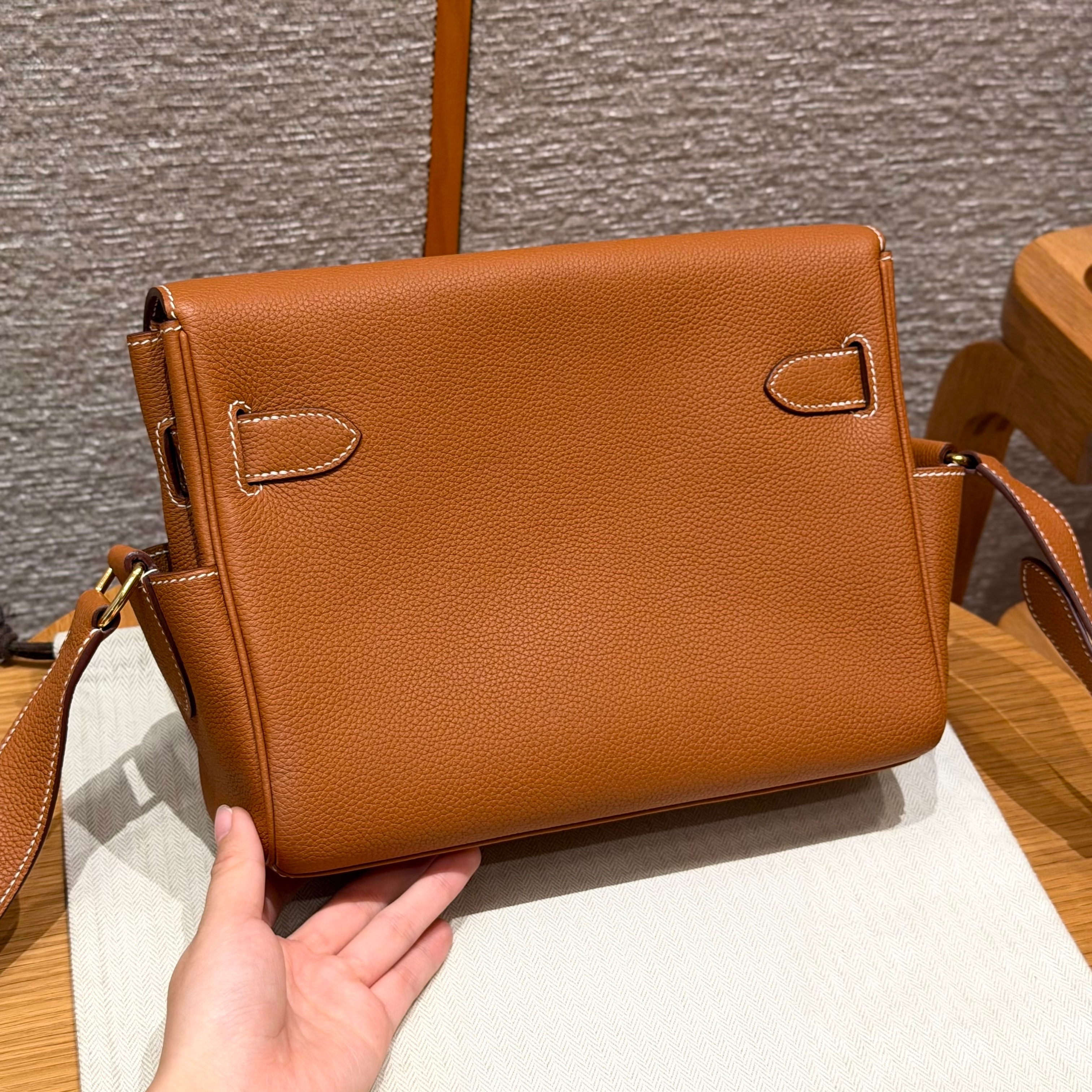 12A designer bag mens messenger bag luxurys handbags togo leather 24cm Elephant Gray silver hardware Handmade mirror quality bags high quality desig