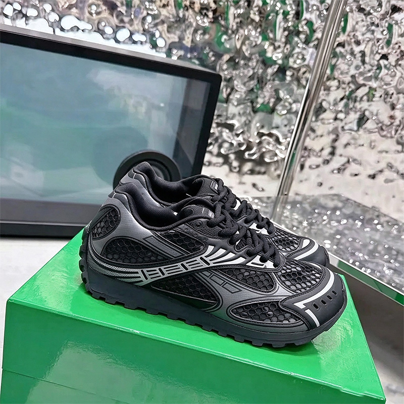 designer shoes orbit Top Quality Designer Runner Sneaker Casual Women Men Trainers Metal Leather Mesh Nylon Fabric Sneakers Green Blue White Black S