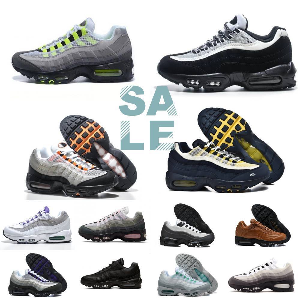 Designer 95 95S Sports Shoes Mens Big Bubble Neon Honey Black Triple Black White Pink Foam Granite Runner Shoe Trainers Dynasty Solar Red Grape Obsi