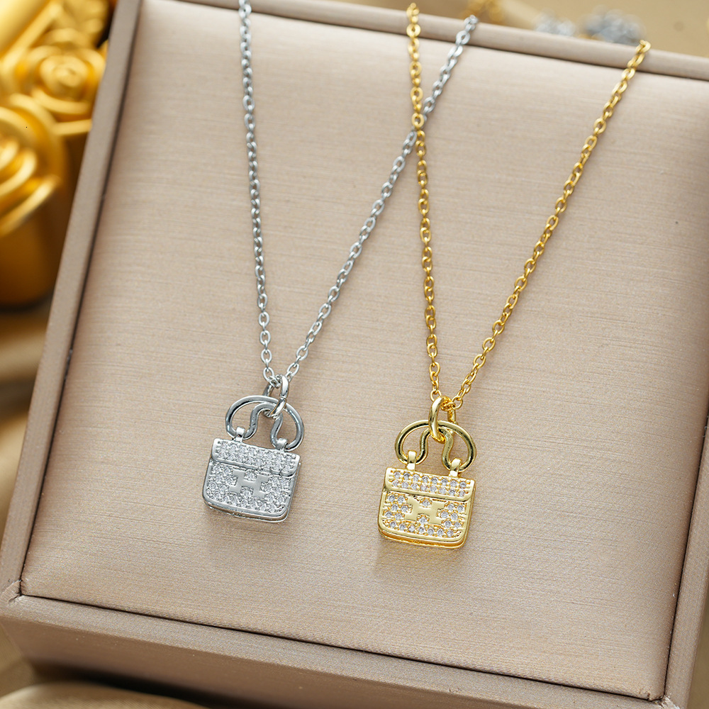 Luxury Elegant Dainty Jewelry Luxury Brand Designer Jewelry Steel New Summer Collection Steel Necklace That Won Fade Fashionable Versatile With A Li