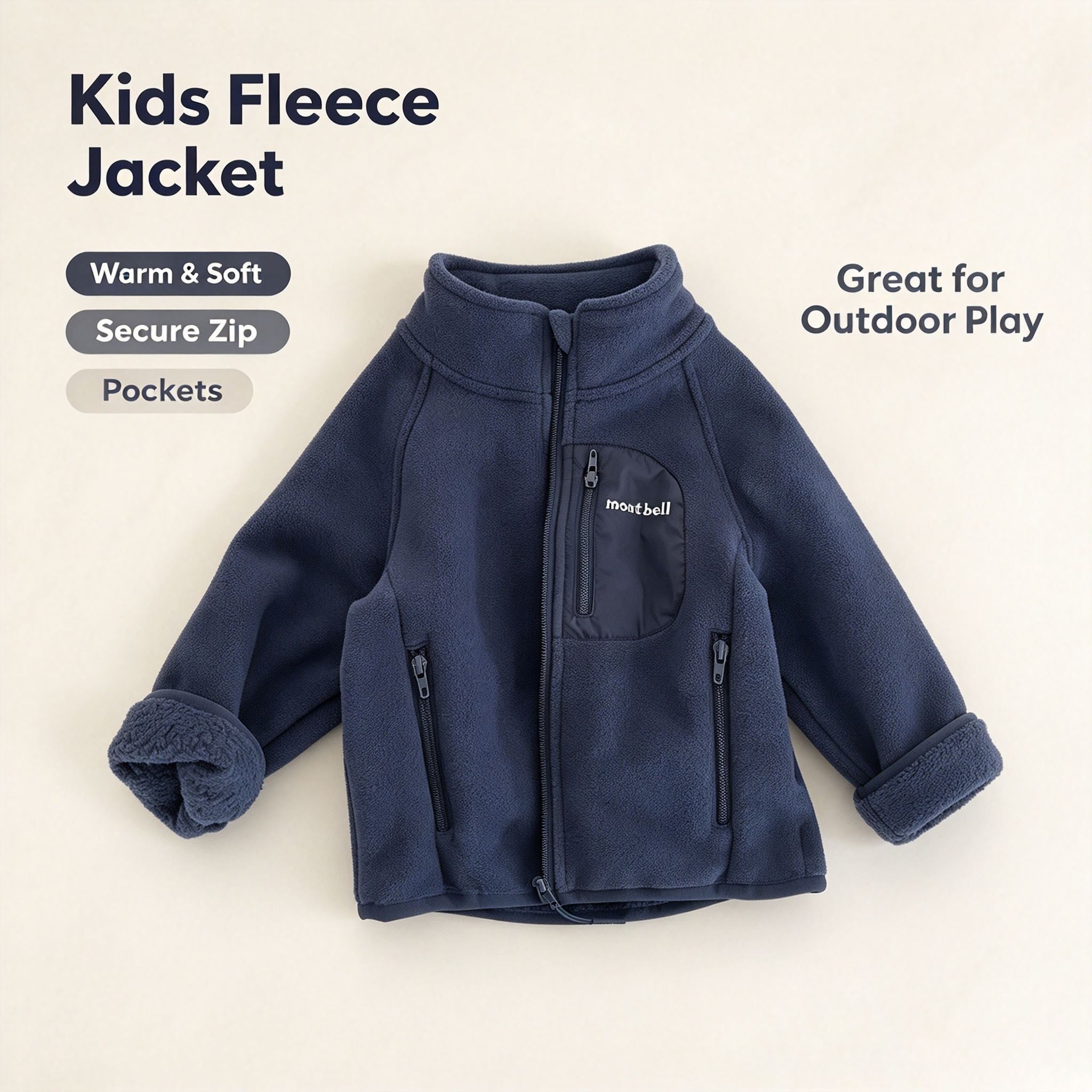 Unisex Children Sherpa Fleece Zipper Jacket Stand Collar Lamb Wool Coat 4 Color Options 90-150cm Winter School Daily Outerwear