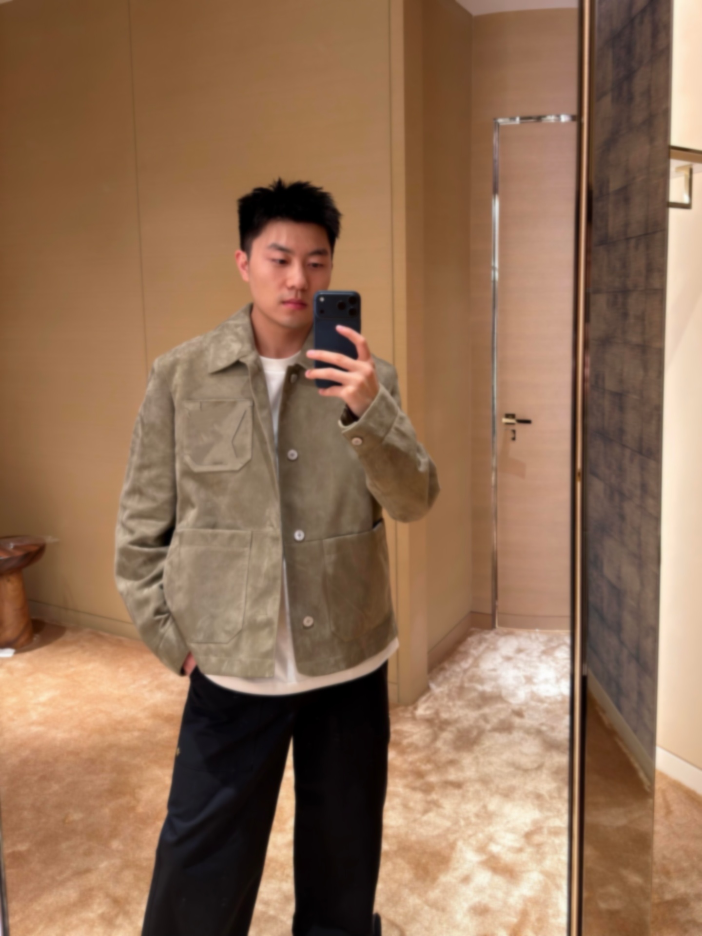 Designer mens suede jacket high quality 1V leather jacket casual jacket mens designer clothes luxury fashion work jacket outerwear winter coat