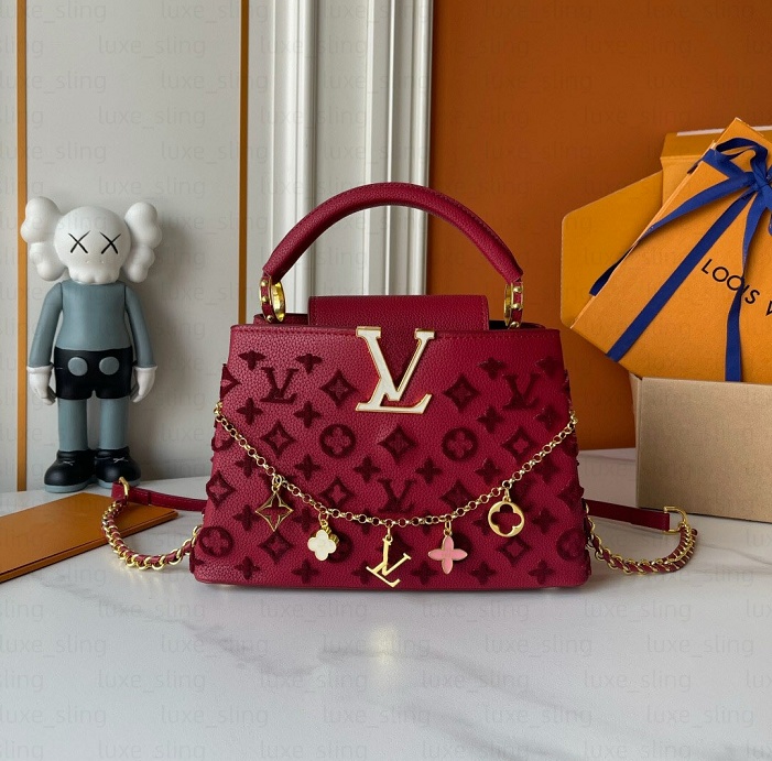 Limited Edition tote bag Colorful Three-dimensional embroidery Embroidery chain handbag leather shoulder bag clutch handbags Large capacity Banquet