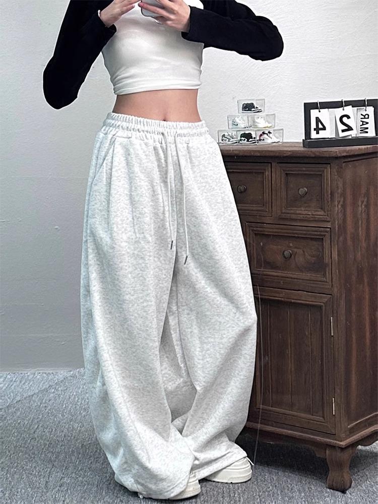 American-Style Casual Jogger Fleece Sweatpants For Women 2026 Spring And Autumn Heavyweight Trendy Brand Straight-Leg Pants Original