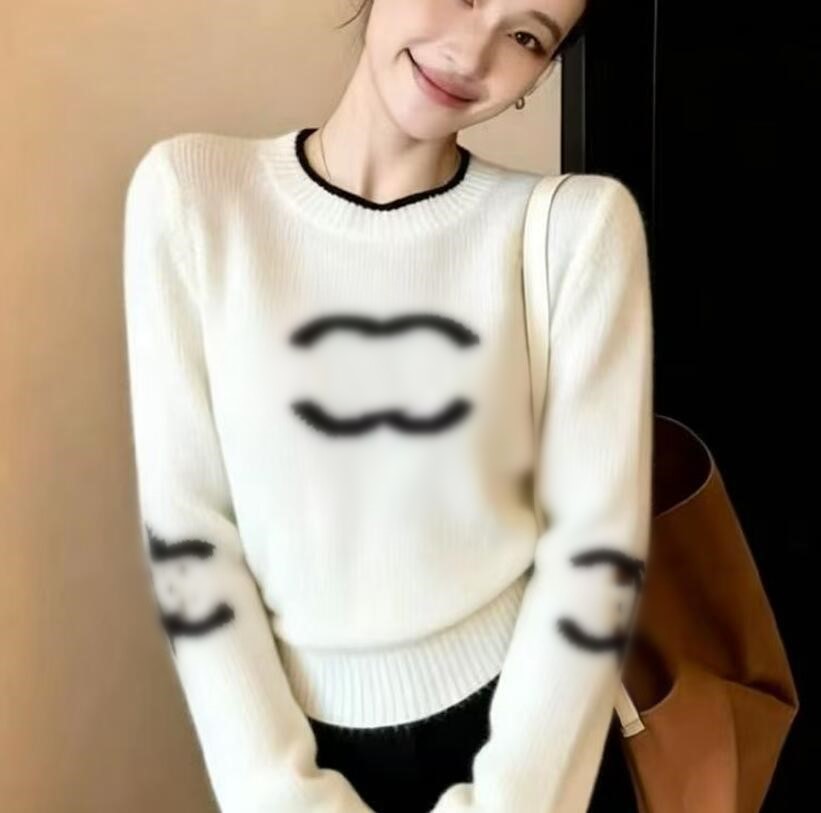 Designer Channels Sweater Pullover Knitted Clothes Women Sweaters Jumper Embroidery Print Classic Warm Long Sleeve Luxury Vintage coat