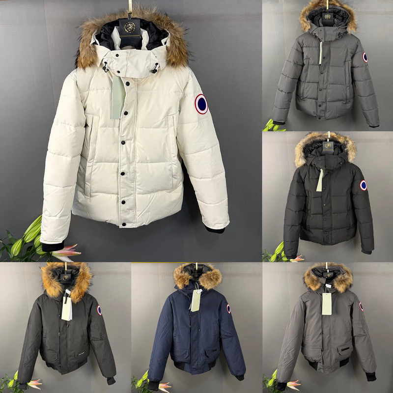 Winter Canada Jacket Mens Designer Puffer Jacket Winter Hooded Down Coat Warm Shining womens Manteau Jacket Coat Hiver Black Badge high quality size