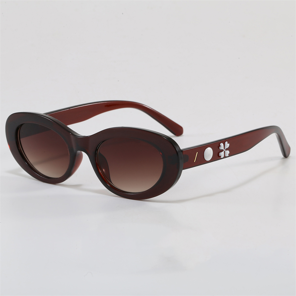 C2610UN2 Fashion Oval Sunglasses for Women Men Casual Trendy Sunglasses Multi color Frames Fashion Eyewear Vintage Polarized Sunglasses