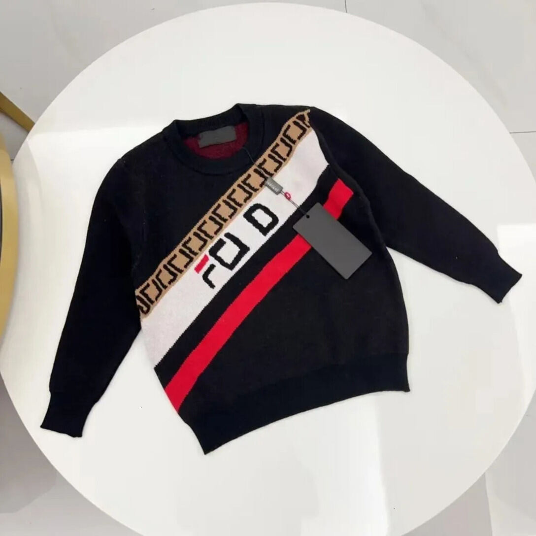 Boys Pullover Kids Designer Hooded knit Brand Unisex High Quality Sweater Baby Autumn And Winter Sweatshirt Chil