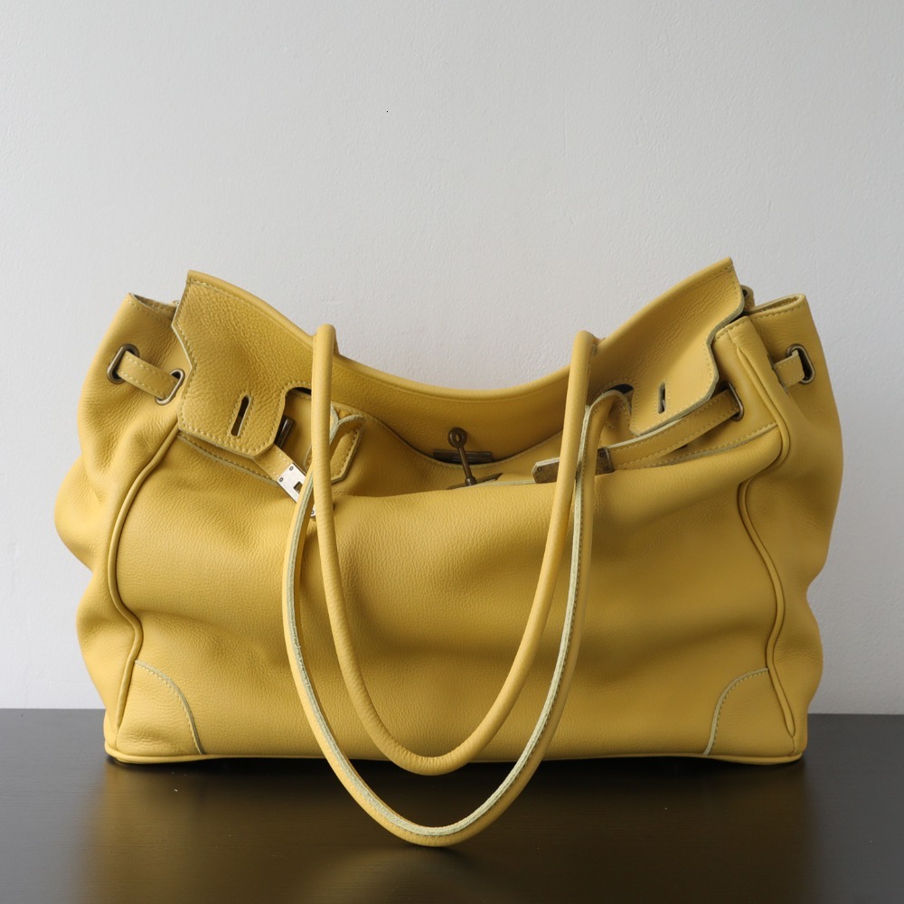 Niche Light Luxury Retro Handmade Large-Capacity Platinum Lazy Old Money First Layer Cowhide Underarm Bag Texture Fashion Suotong261019