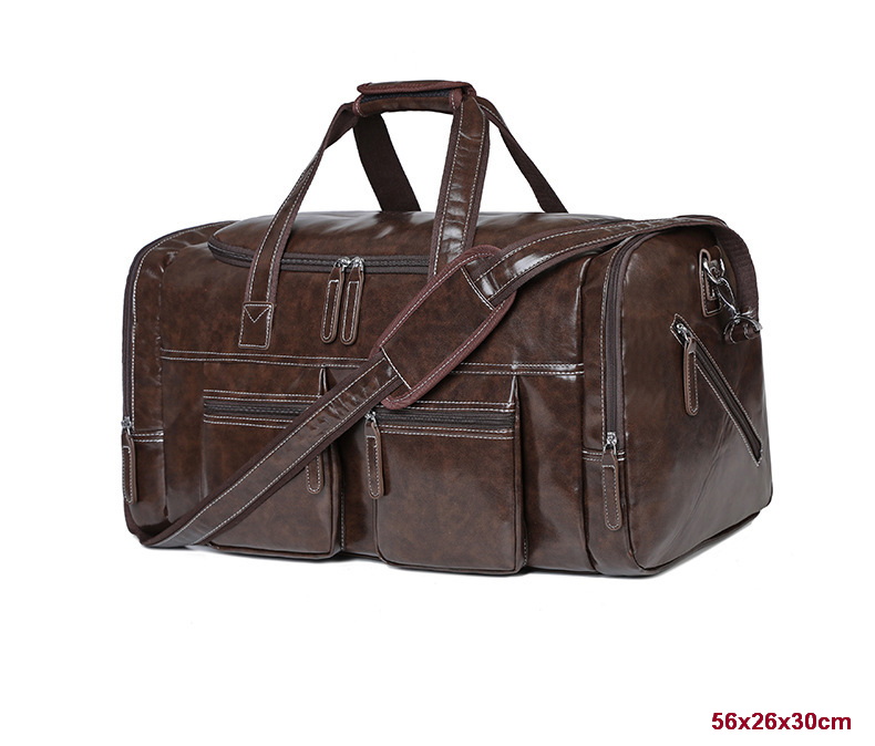 Women Mens Fashion Retro Men Luggage BaG Leather Travel Bags Large Capacity Shoulder Messenger Bag Casual Business Laptop Duffel Handbags