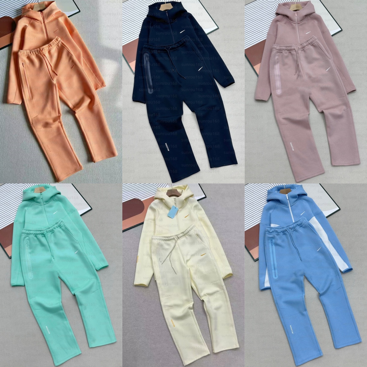 mens tracksuit designer nocta tracksuit set tech fleece tracksuit hoodie pants Hooded zipper cardigan cotton fabric Sports leisure Couple set
