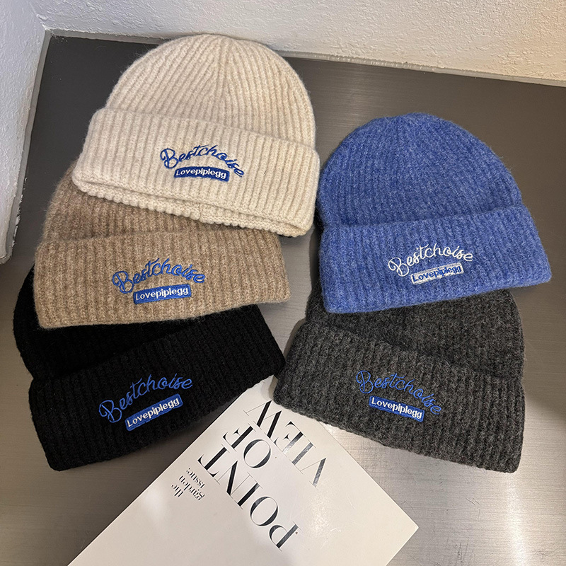 Luxury Cap Brand Designer Hat Luxury Cap Brand Designer Hat 2024 New Women's Warm Korean Style Versatile Autumn Winter Ear Protection Knitted B