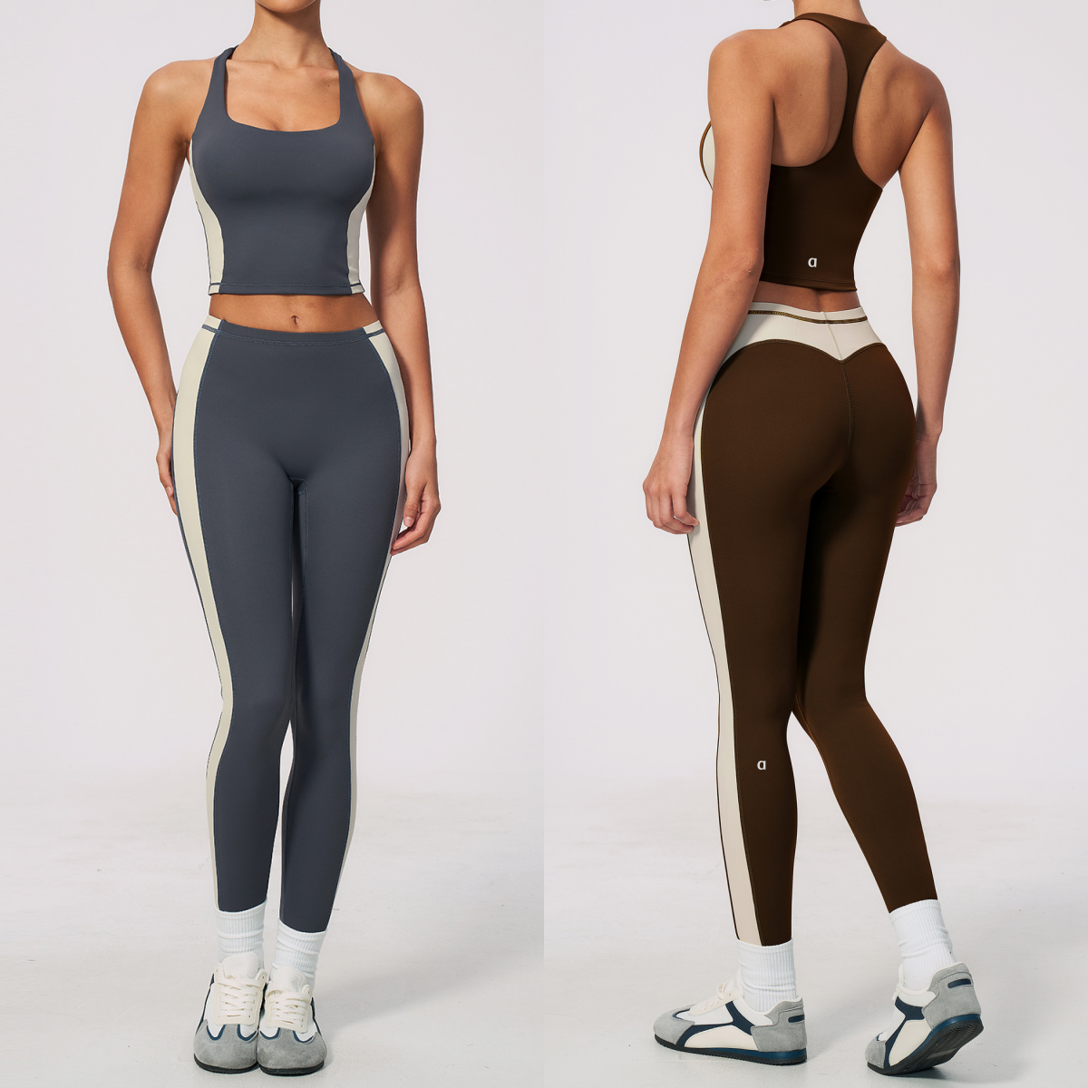 A3014 Gilet de sport respirant Pantalon de sport à haute élasticité pour la course à pied Soutien-gorge de yoga élastique pour l'entraînement de