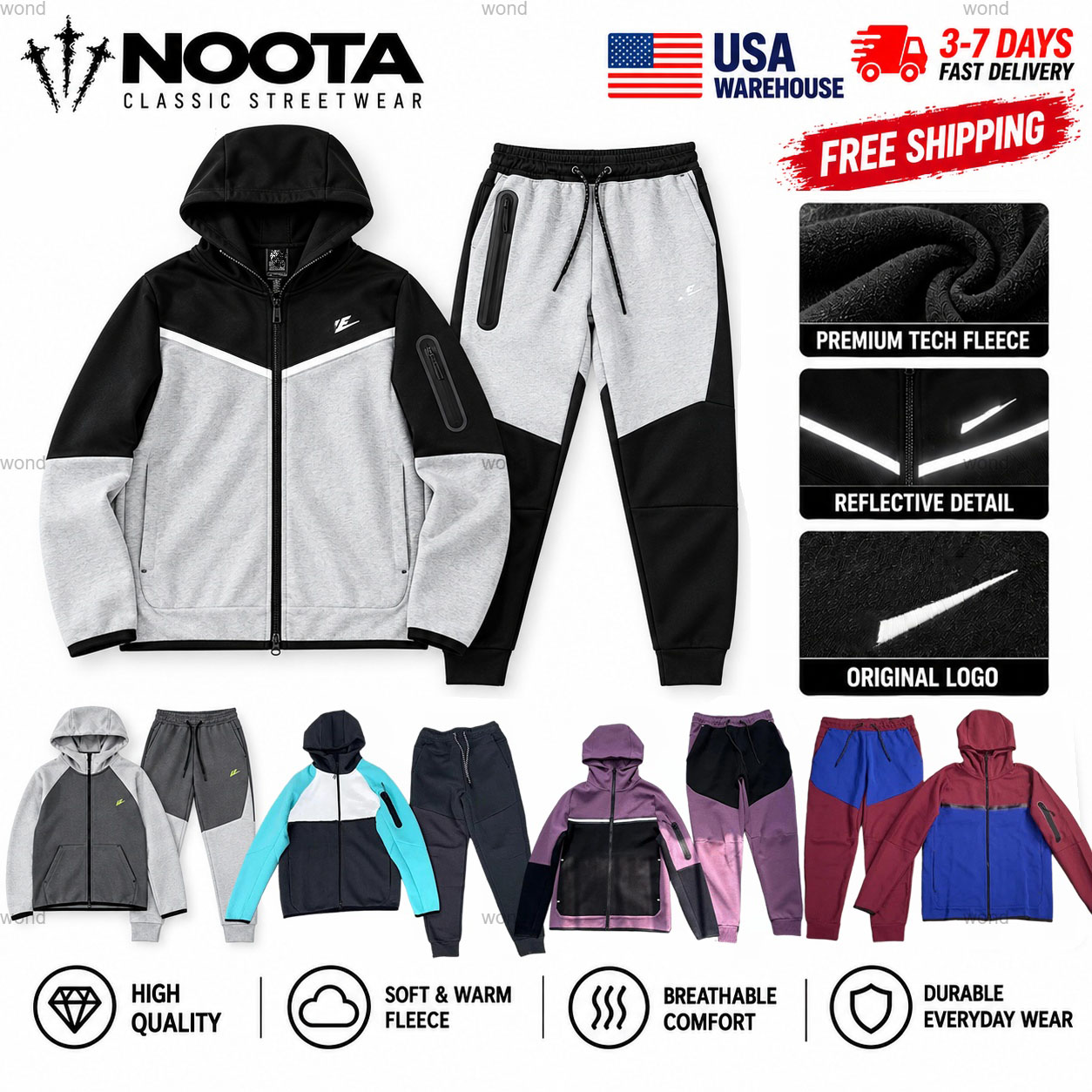 Tracksuit Tech Fleece Tracksuit Mens Hoodies Pants Tracksuits Sports Jackets Space Cotton Trousers Tracksuit Bottoms Man Joggers Sports Suit Tracksu