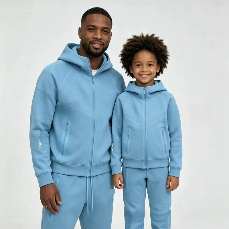 NOCTA Tech Fleece Designer Tracksuits Parent Child Matching Hoodie And Sweatpants Sets Family Casual Sporty Streetwear Outfits For Weekend Activitie