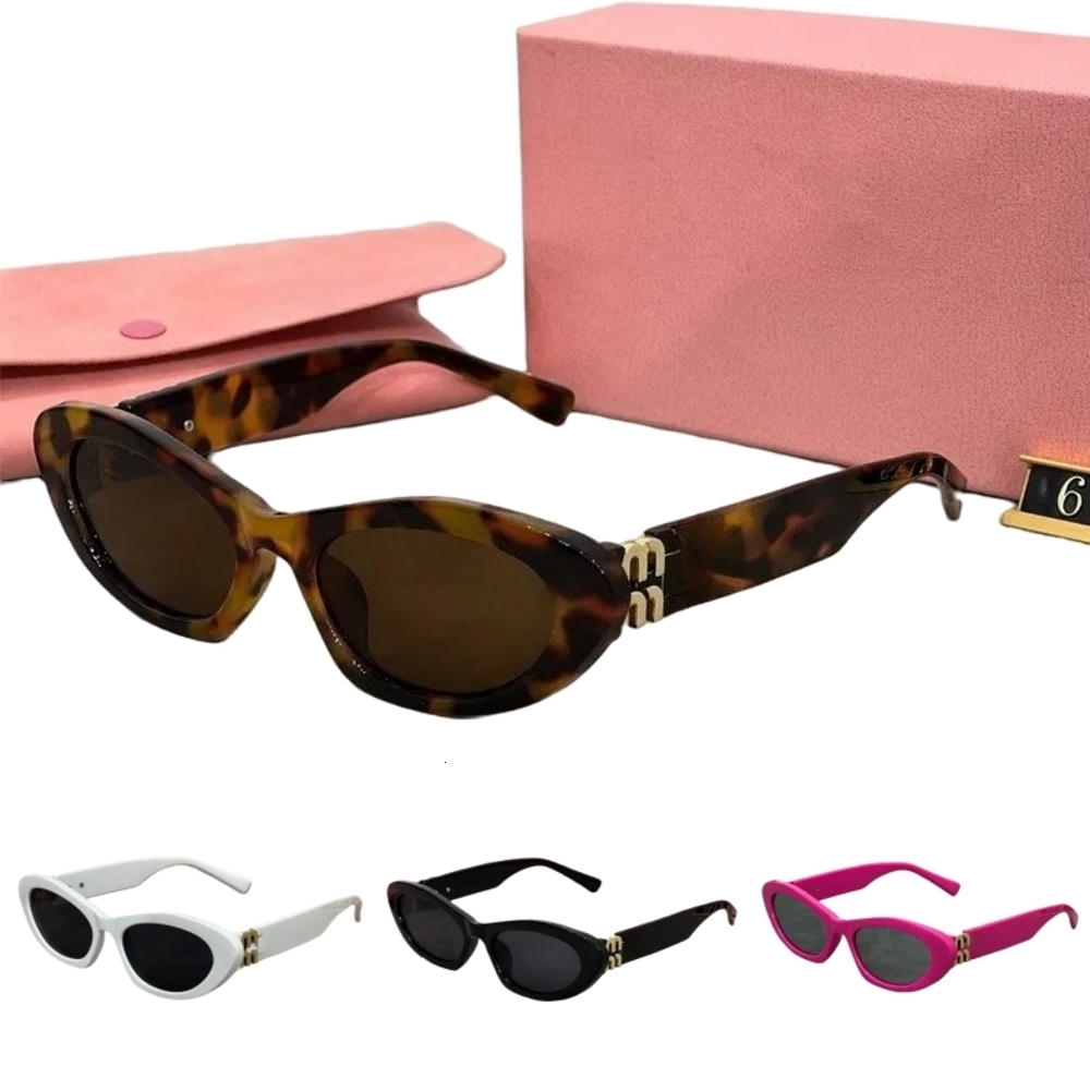 miummi sunglasses sunglasses designer luxury for women men Euro american trend glasses curved cat eye UV400 Top Quality with box