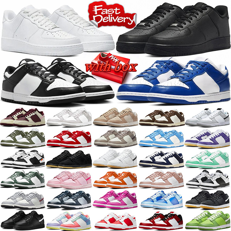 Free shipping with box designer running sneakers, stylish durable comfortable outdoor trainers panda grey fog olive blue for men women